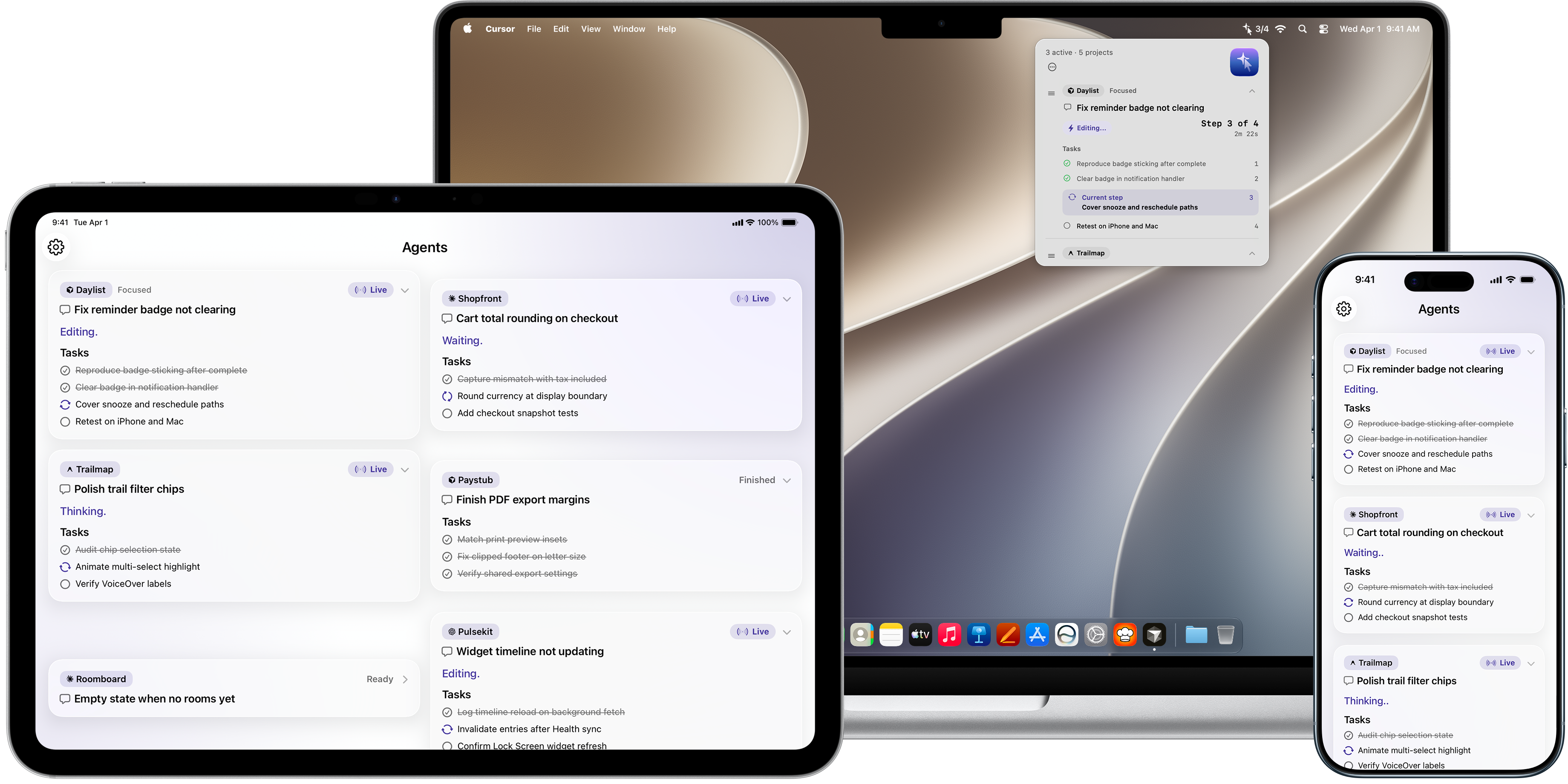 Active Agent on Mac, iPad, and iPhone