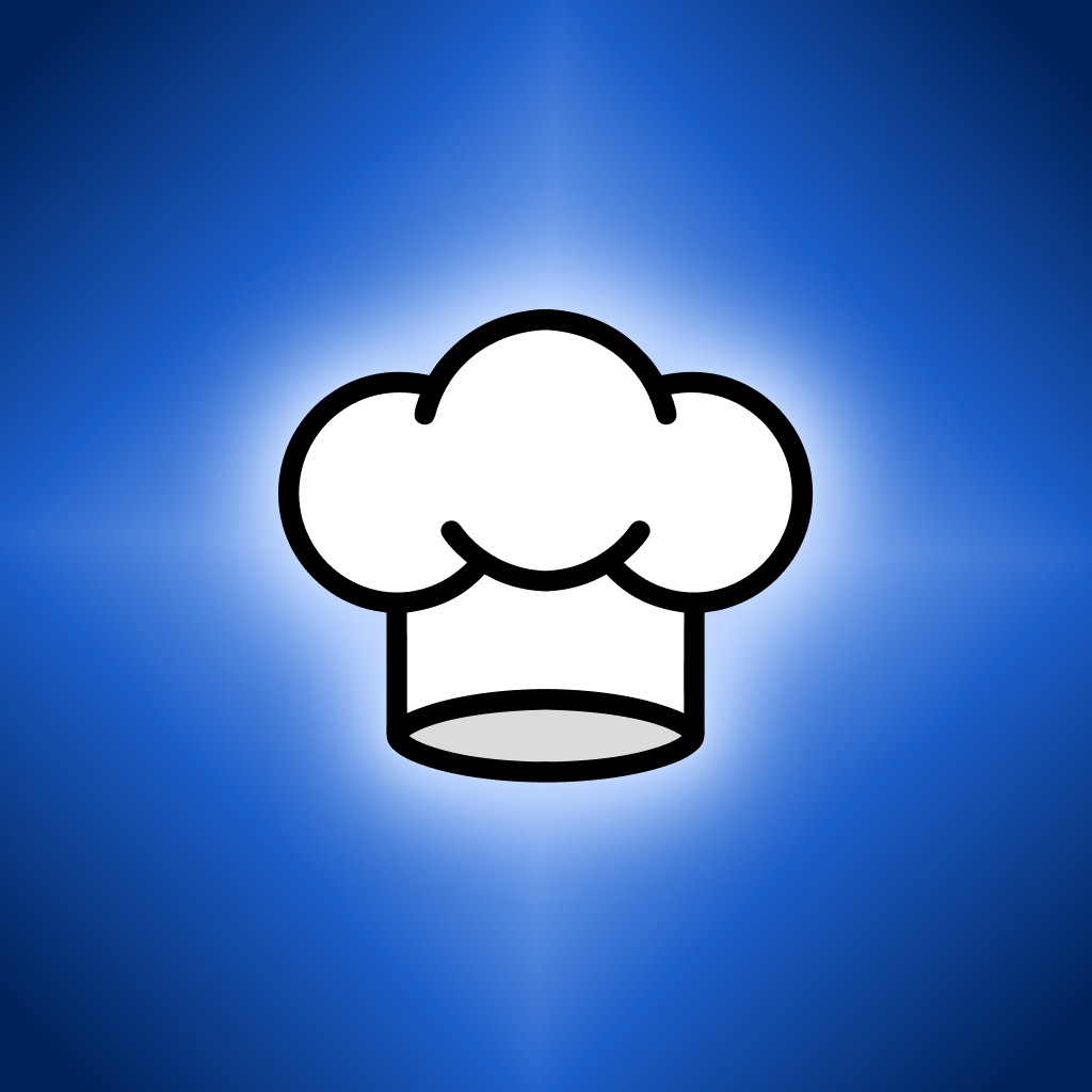 Blue glow app icon