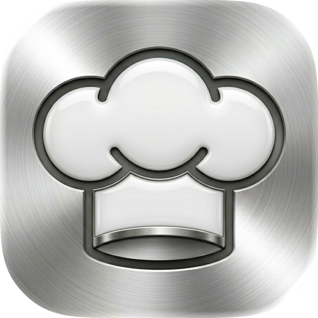 Brushed metal app icon