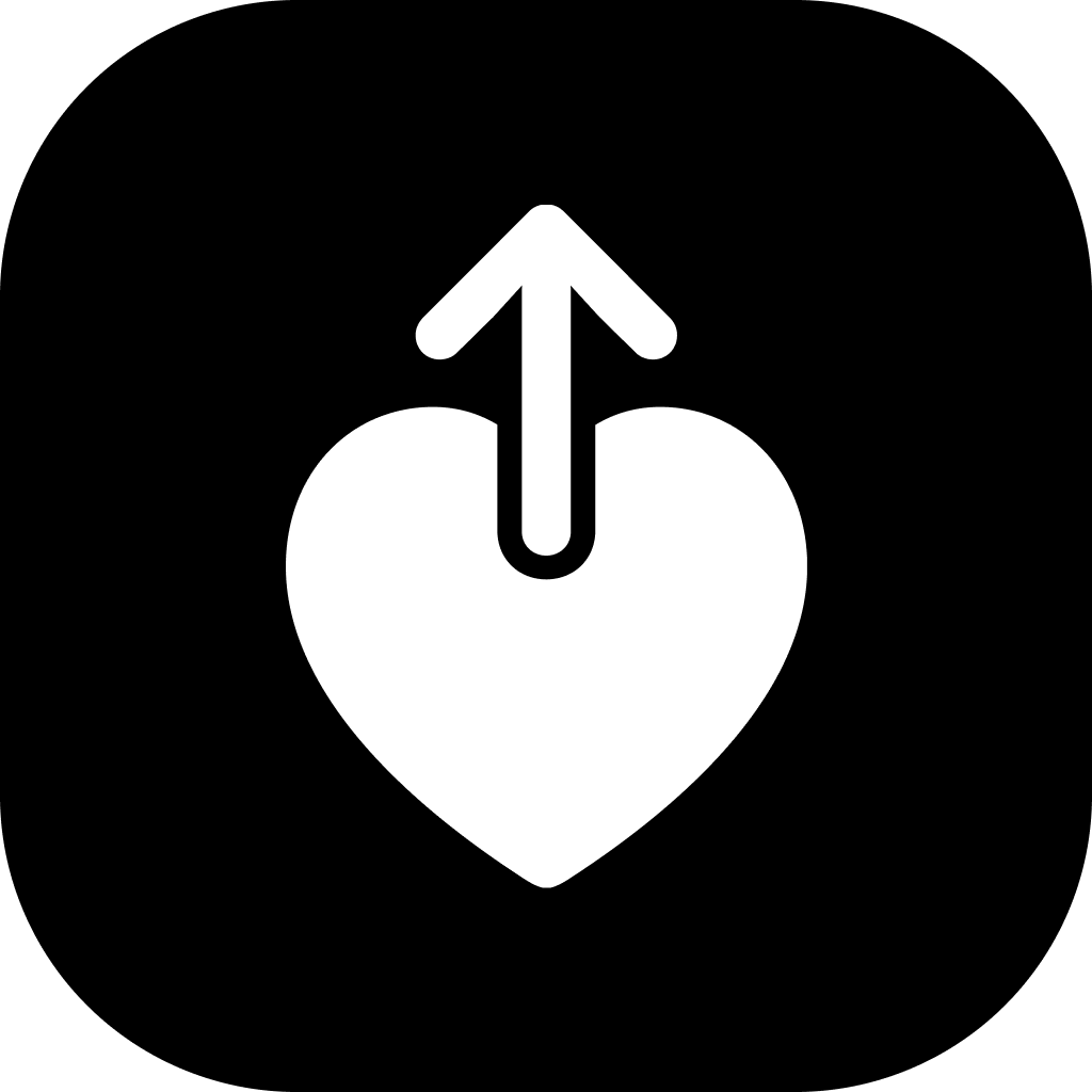 Black Fitness Share app icon