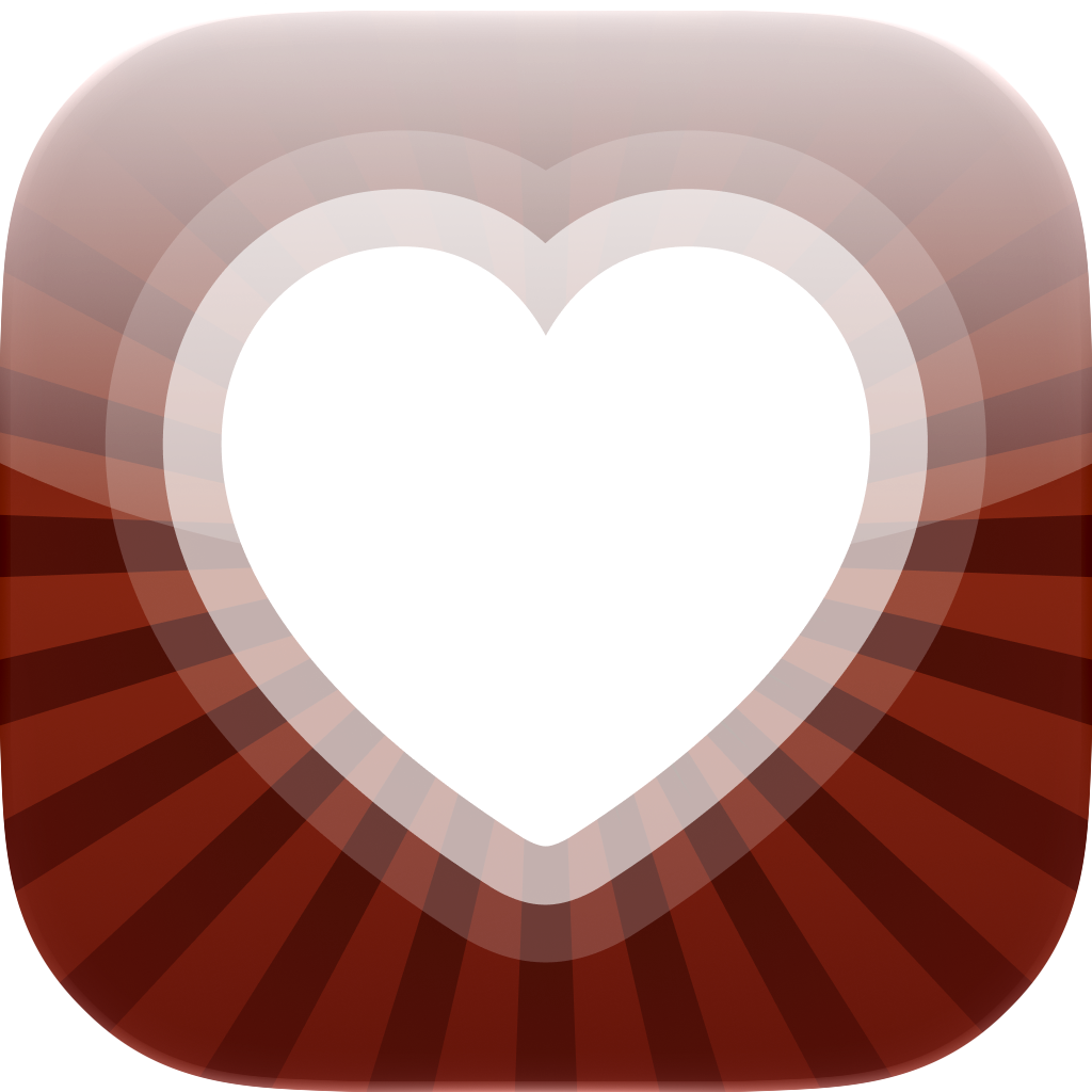Classic Maroon Sunburst Health Insight app icon