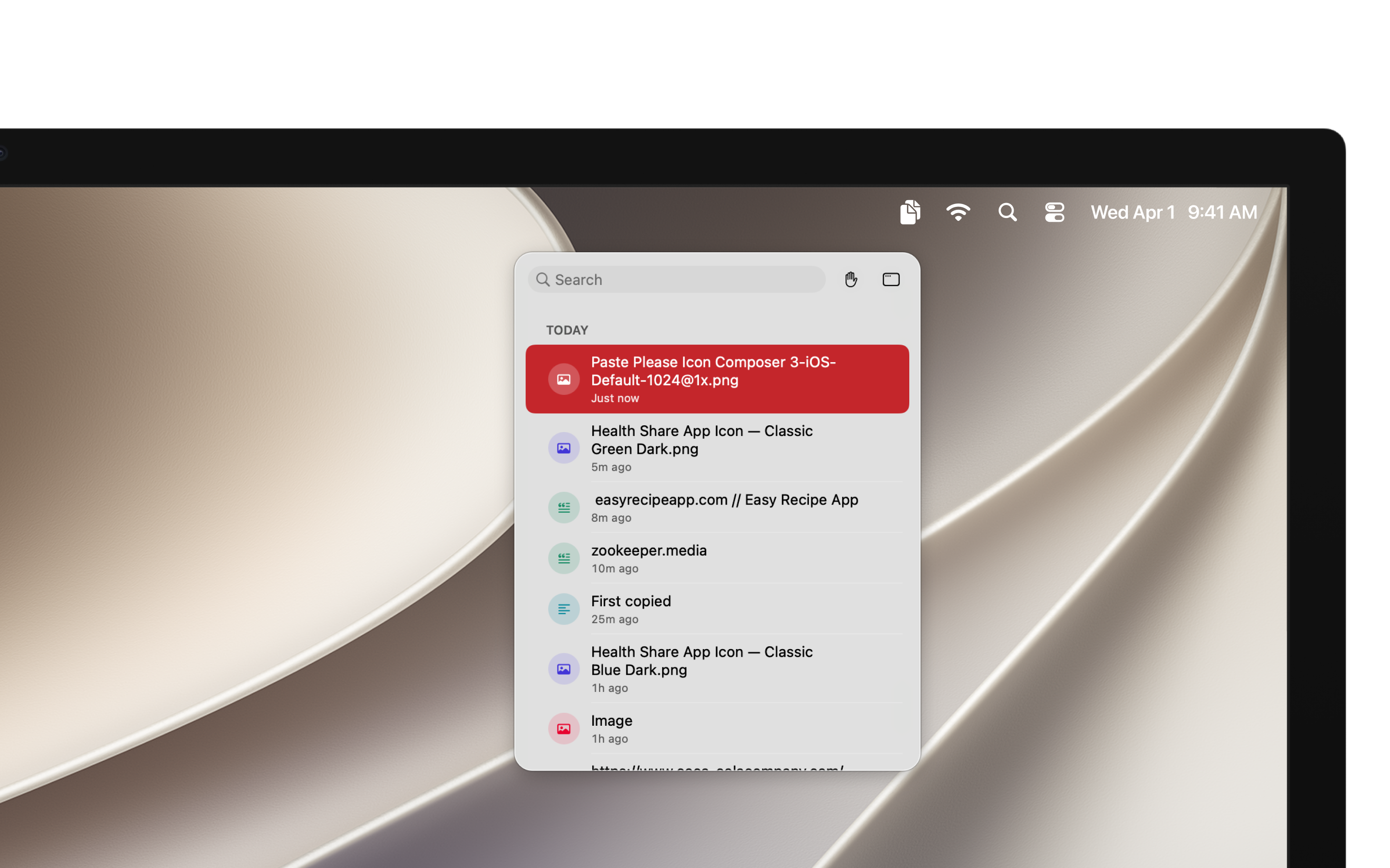Paste Please Menu Bar clipboard history on Mac